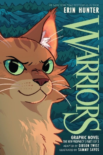 Buchcover und Innenansicht für das Buch: Warriors Graphic Novel: The New Prophecy, Part One of Three