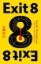 Buchcover und Innenansicht für das Buch: Exit 8
