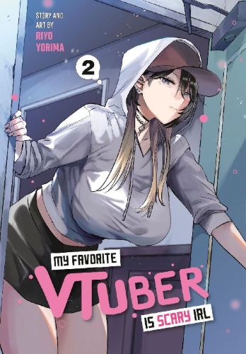 Buchcover und Innenansicht für das Buch: My Favorite VTuber Is Scary IRL 02