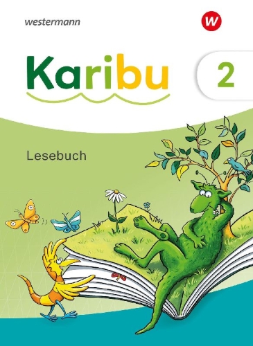 Buchcover und Innenansicht für das Buch: Karibu. Lesebuch 2 mit Diagnoseheft Lesen 2