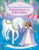 Buchcover und Innenansicht für das Buch: Mein Anziehpuppen-Stickerbuch: Prinzessinnen im Einhornland