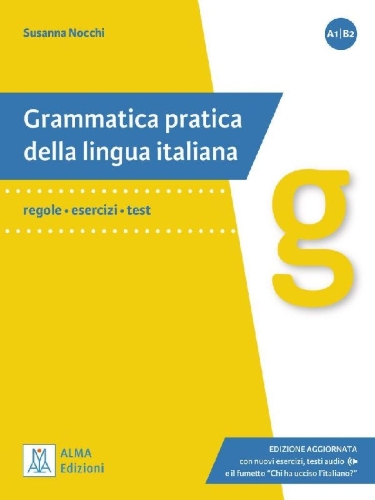 Buchcover und Innenansicht für das Buch: Grammatica pratica della lingua italiana