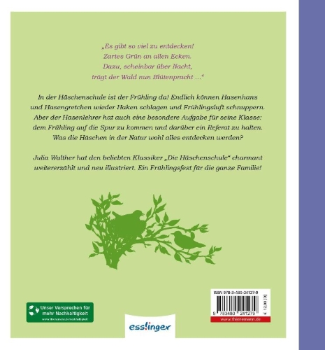 Buchcover und Innenansicht für das Buch: Die Häschenschule 9: Frühling in der Häschenschule