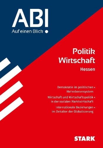 Buchcover und Innenansicht für das Buch: STARK Politik und Wirtschaft - Abi - Auf einen Blick! 2026 Hessen