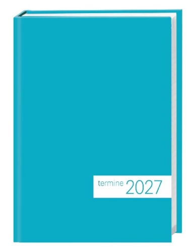 Buchcover und Innenansicht für das Buch: times&more Petrol Kalenderbuch 2027