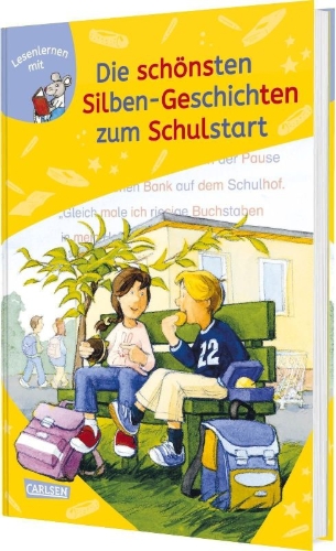 Buchcover und Innenansicht für das Buch: LESEMAUS zum Lesenlernen Sammelbände: Die schönsten Silben-Geschichten zum Schulstart