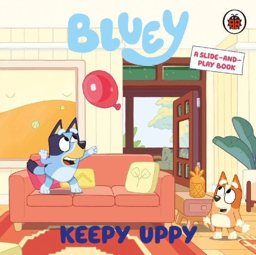 Buchcover und Innenansicht für das Buch: Bluey: Keepy Uppy