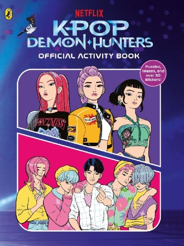 Buchcover und Innenansicht für das Buch: KPop Demon Hunters: Official Activity Book