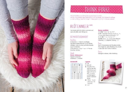 Buchcover und Innenansicht für das Buch: Woolly Hugs Socken stricken mit Super-Ferse
