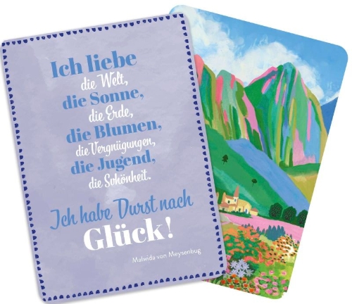Buchcover und Innenansicht für das Buch: Kartenset: Lebe dein Glück