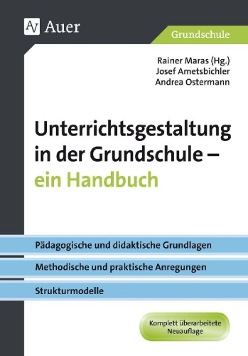 Buchcover und Innenansicht für das Buch: Unterrichtsgestaltung in der Grundschule. Ein Handbuch