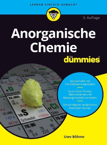 Buchcover und Innenansicht für das Buch: Anorganische Chemie für Dummies