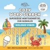 Buchcover und Innenansicht für das Buch: Cozy Word Search Holiday Vibes