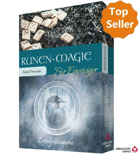 Buchcover und Innenansicht für das Buch: Runen-Magie für Einsteiger