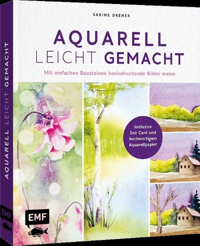 Buchcover und Innenansicht für das Buch: Aquarell leicht gemacht