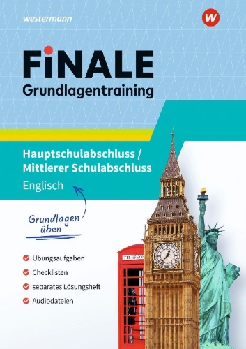 Buchcover und Innenansicht für das Buch: FiNALE Grundlagentraining - Hauptschulabschluss, Mittlerer Schulabschluss