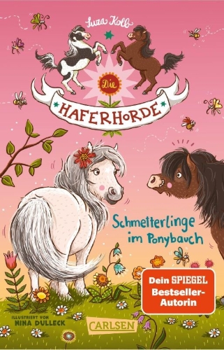 Buchcover und Innenansicht für das Buch: Die Haferhorde 4: Schmetterlinge im Ponybauch