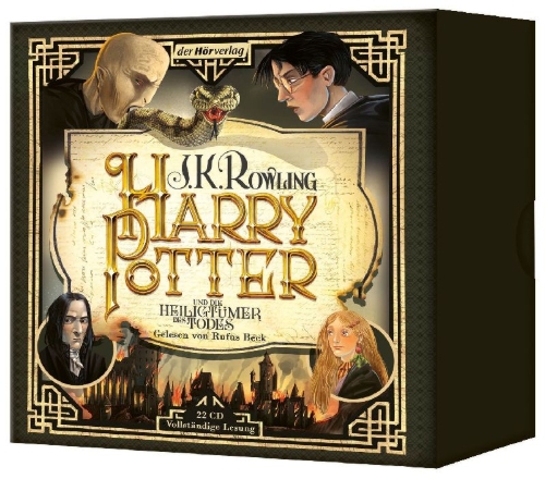 Buchcover und Innenansicht für das Buch: Harry Potter and the Deathly Hallows