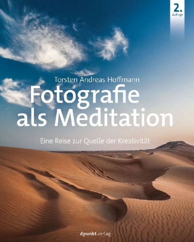 Buchcover und Innenansicht für das Buch: Fotografie als Meditation