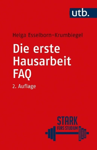 Buchcover und Innenansicht für das Buch: Die erste Hausarbeit - FAQ