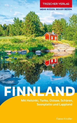 Buchcover und Innenansicht für das Buch: TRESCHER Reiseführer Finnland