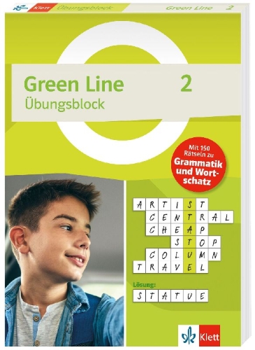 Buchcover und Innenansicht für das Buch: Green Line 2 (ab 2021) Klasse 6 - Übungsblock zum Schulbuch