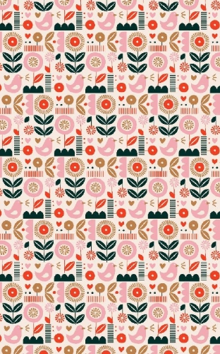 Buchcover und Innenansicht für das Buch: Notizbuch Insel-Bücherei 'Puderrosa Blumen retro'