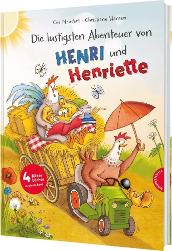 Buchcover und Innenansicht für das Buch: Henri und Henriette: Die lustigsten Abenteuer von Henri und Henriette