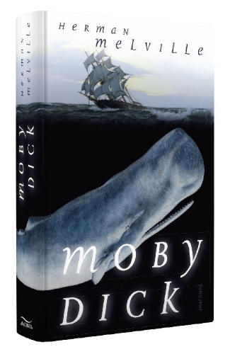 Buchcover und Innenansicht für das Buch: Moby Dick oder Der weiße Wal