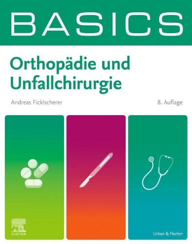Buchcover und Innenansicht für das Buch: BASICS Orthopädie und Unfallchirurgie