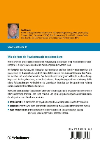 Buchcover und Innenansicht für das Buch: Hundegestützte Psychotherapie