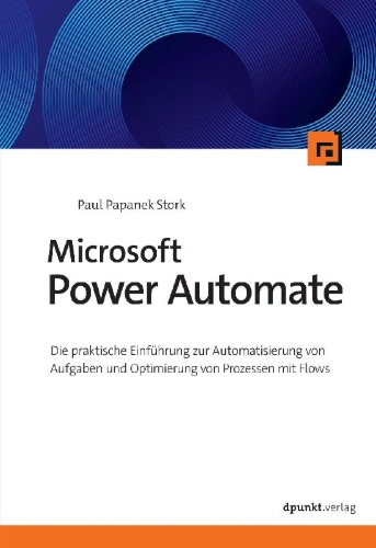 Buchcover und Innenansicht für das Buch: Microsoft Power Automate