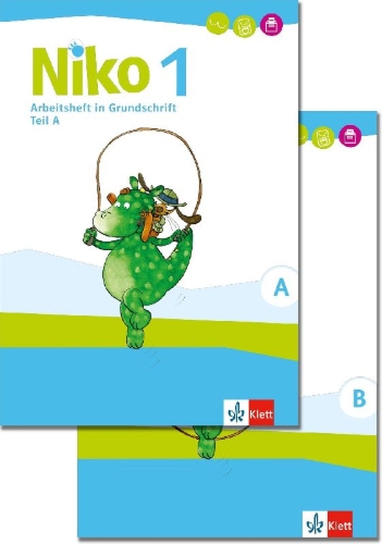 Buchcover und Innenansicht für das Buch: Niko 1. Paket: Arbeitsheft in Grundschrift, Grundschriftlehrgang Klasse 1