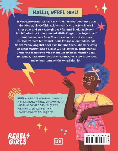 Buchcover und Innenansicht für das Buch: Rebel Girls - das Original. Growing up powerful