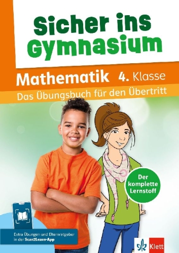 Buchcover und Innenansicht für das Buch: Sicher ins Gymnasium Mathematik  4. Klasse