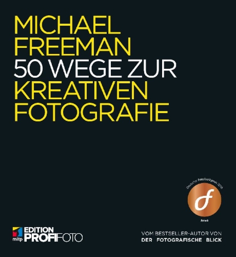 Buchcover und Innenansicht für das Buch: 50 Wege zur kreativen Fotografie