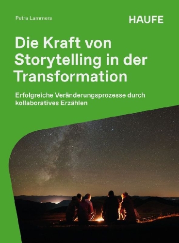 Buchcover und Innenansicht für das Buch: Die Kraft von Storytelling in der Transformation