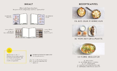 Buchcover und Innenansicht für das Buch: Raclette