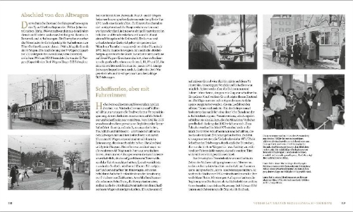 Buchcover und Innenansicht für das Buch: Münchner Schienennahverkehr