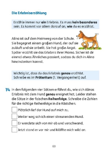 Buchcover und Innenansicht für das Buch: Aufsatz Deutsch 4. Klasse