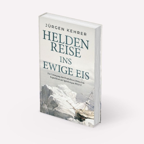 Buchcover und Innenansicht für das Buch: Heldenreise ins ewige Eis
