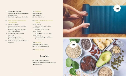 Buchcover und Innenansicht für das Buch: Fit in 15