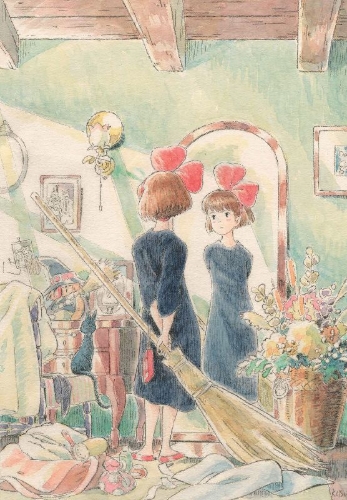 Buchcover und Innenansicht für das Buch: Kiki's Delivery Service Flexi Journal