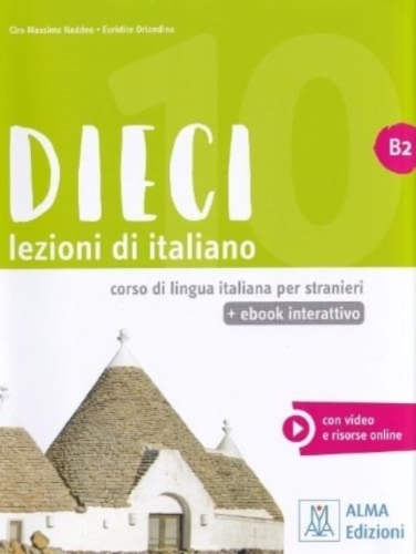 Buchcover und Innenansicht für das Buch: Dieci B2 - book + interactive ebook + audio + video