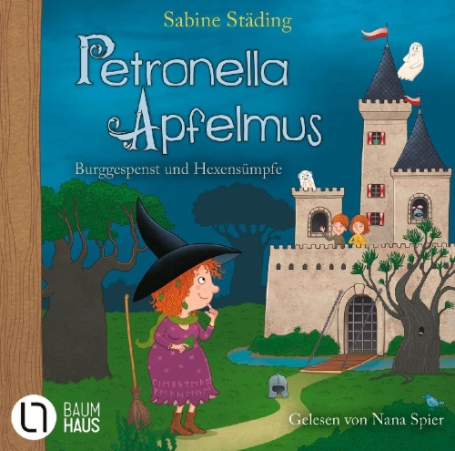 Buchcover und Innenansicht für das Buch: Petronella Apfelmus 11. Burggespenst und Hexensümpfe