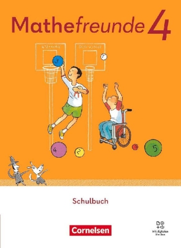 Buchcover und Innenansicht für das Buch: Mathefreunde 4. Schuljahr - Allgemeine Ausgabe 2022 - Schulbuch mit Kartonbeilagen und "Das kann ich schon!"-Heft