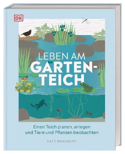 Buchcover und Innenansicht für das Buch: Leben am Gartenteich