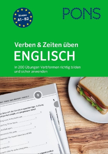 Buchcover und Innenansicht für das Buch: PONS Verben & Zeiten üben Englisch