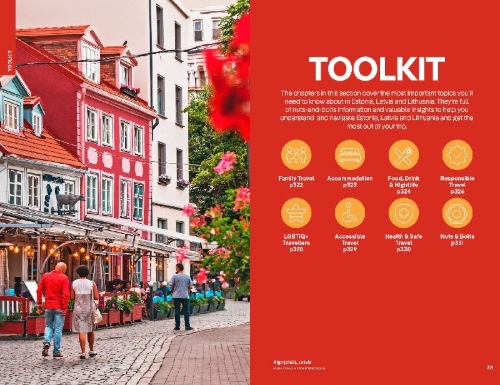 Buchcover und Innenansicht für das Buch: Lonely Planet Estonia, Latvia & Lithuania
