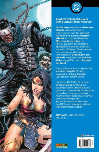 Buchcover und Innenansicht für das Buch: Dark Nights: Metal #1-#6